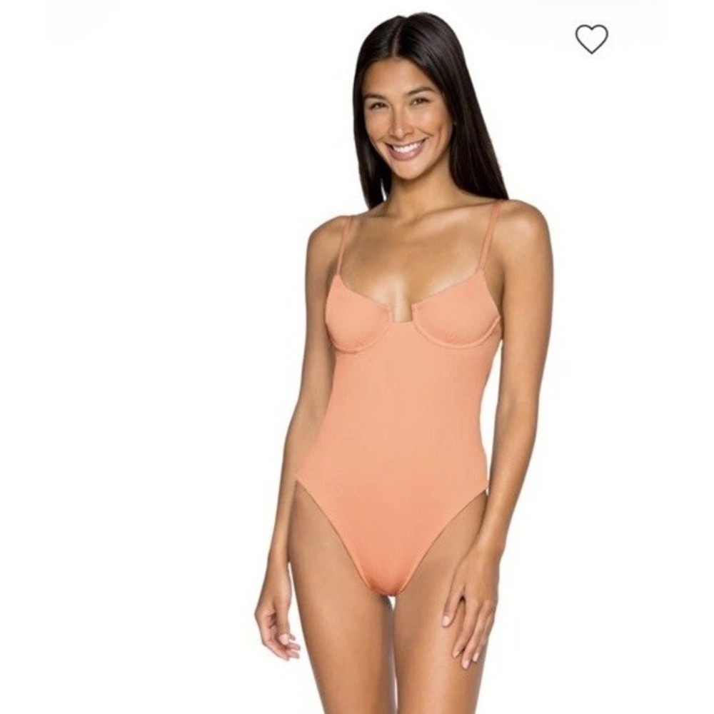 B. SWIM Jetty Over The Shoulder One Piece Swimsuit Cheeky Colombian Monokini XL